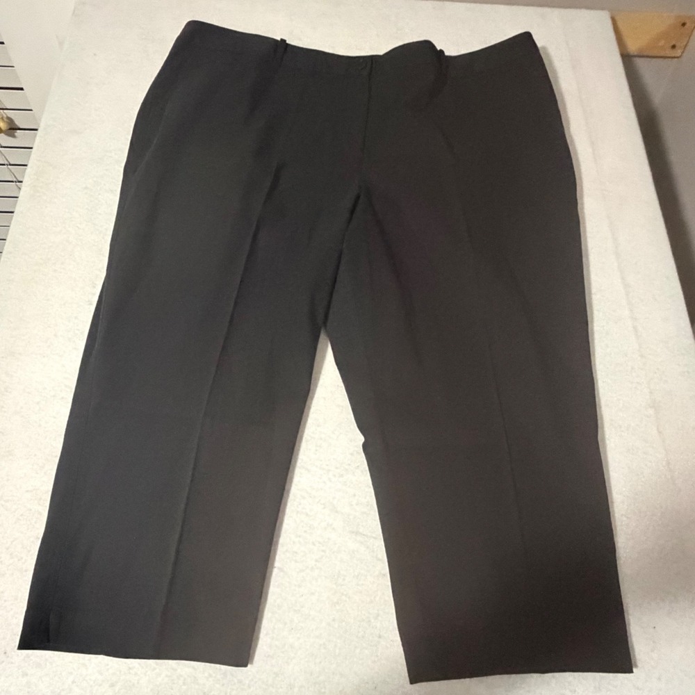 Talbots Woman W Signature Black Cropped Trousers Pants 24W NWT